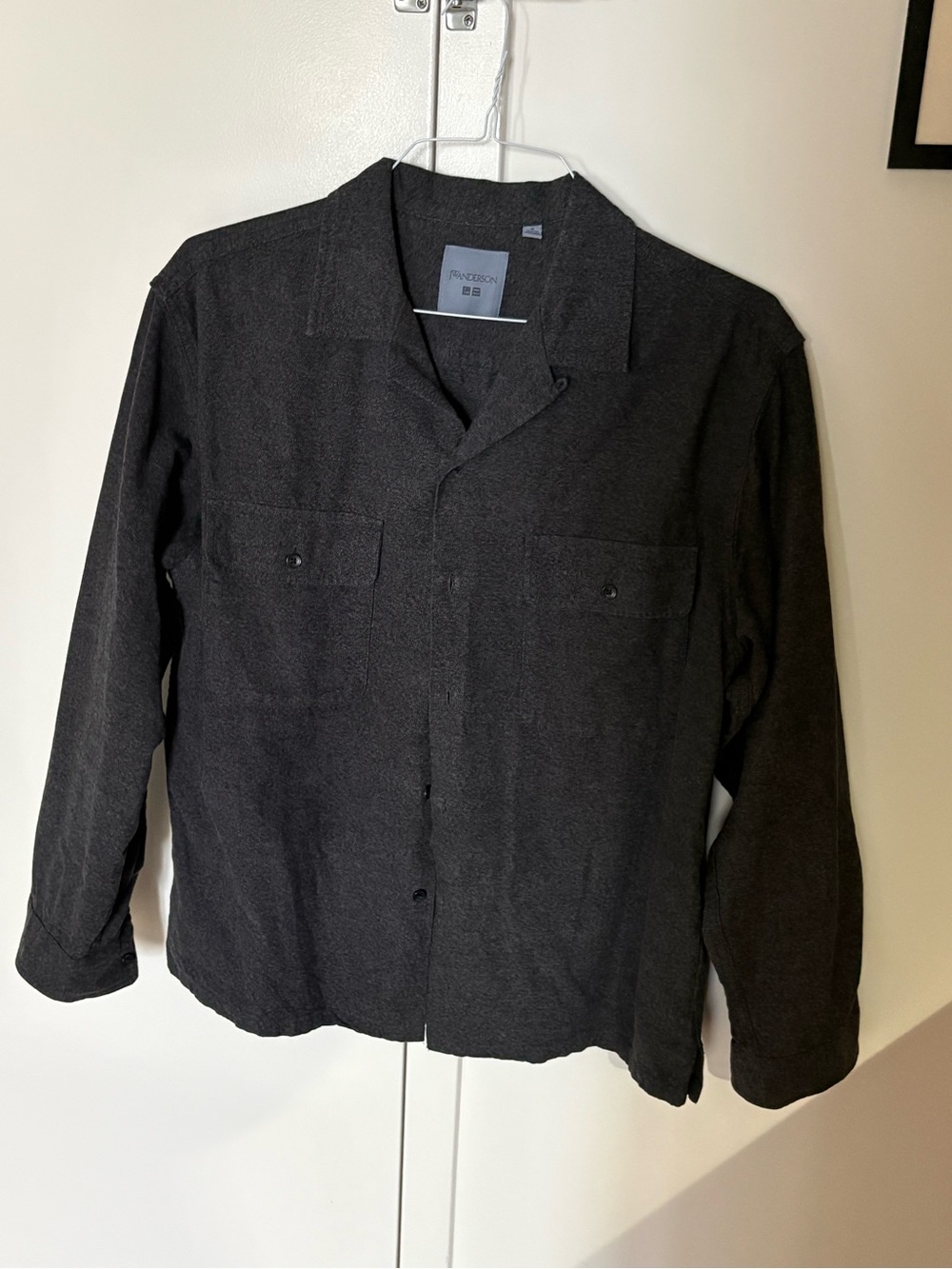 JW ANDERSON x Uniqlo Men's Black Button-Front Shirt Jacket